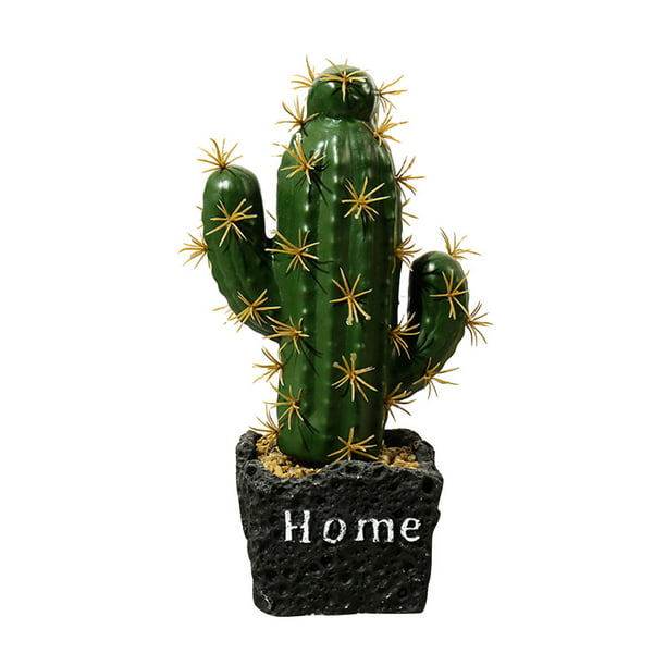 Details about   Indoor Home Decorative Display Artificial Fake Cactus Flower Plant In Grey Pot